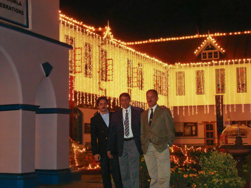 4Oc and the lit-up BCS buildings. Photo by Rohit Malhotra.